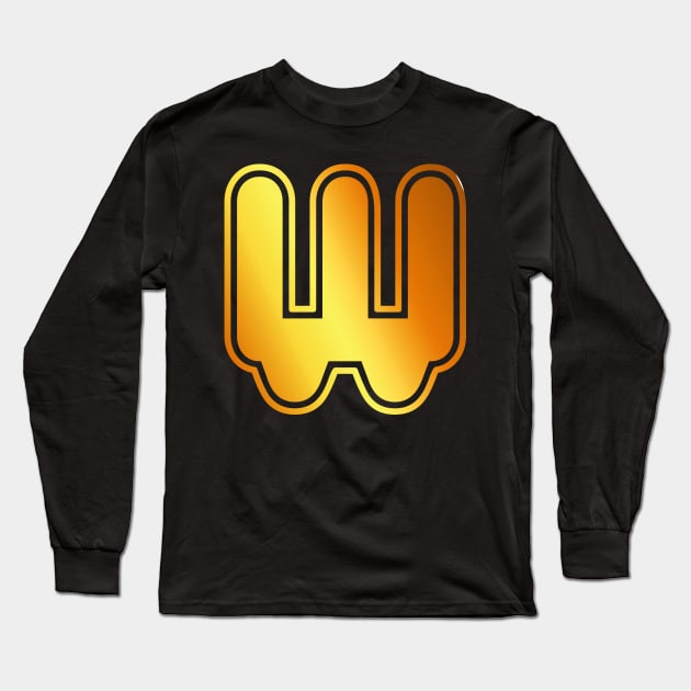 W Golden letter Long Sleeve T-Shirt by SiSimo